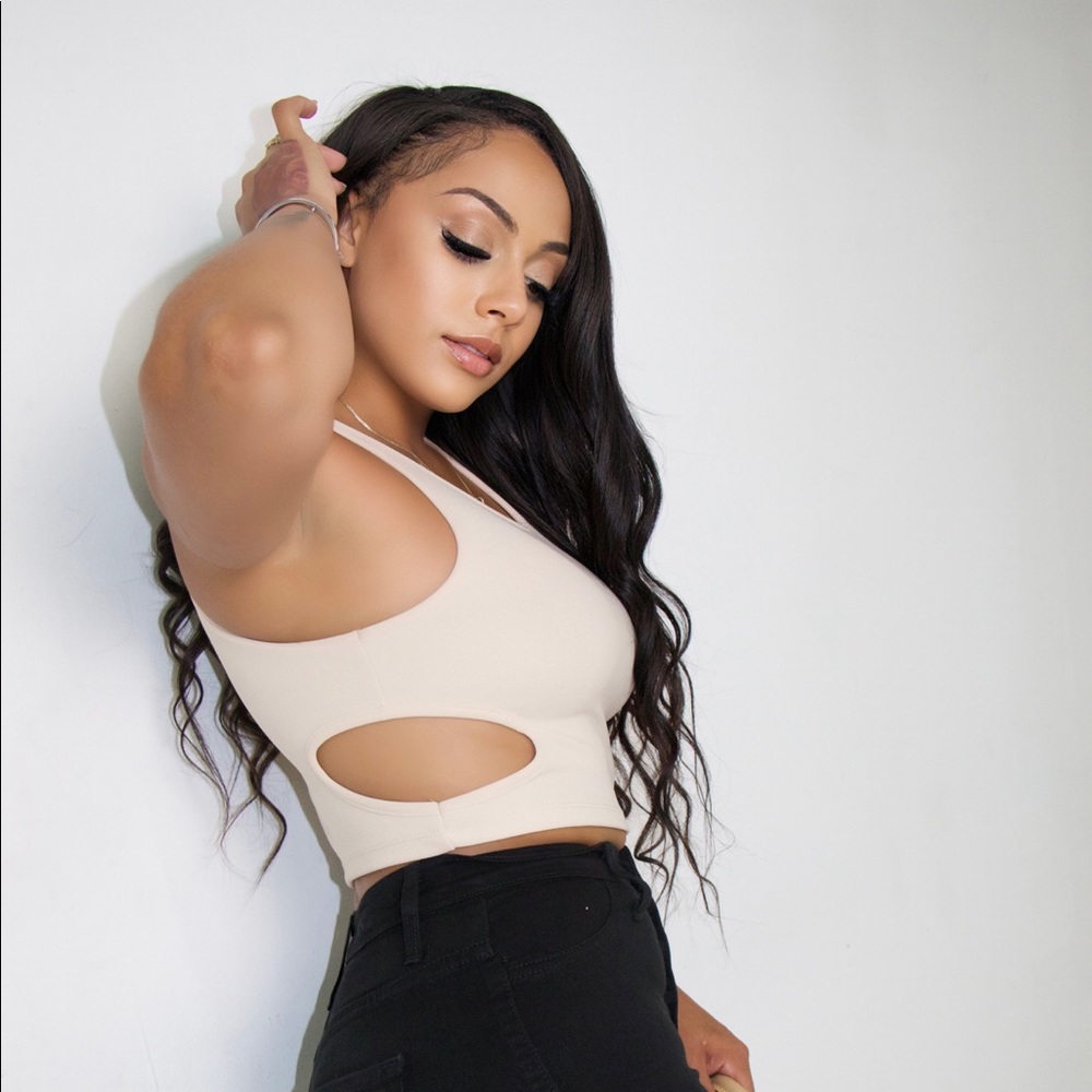 Pretty me top in Nude